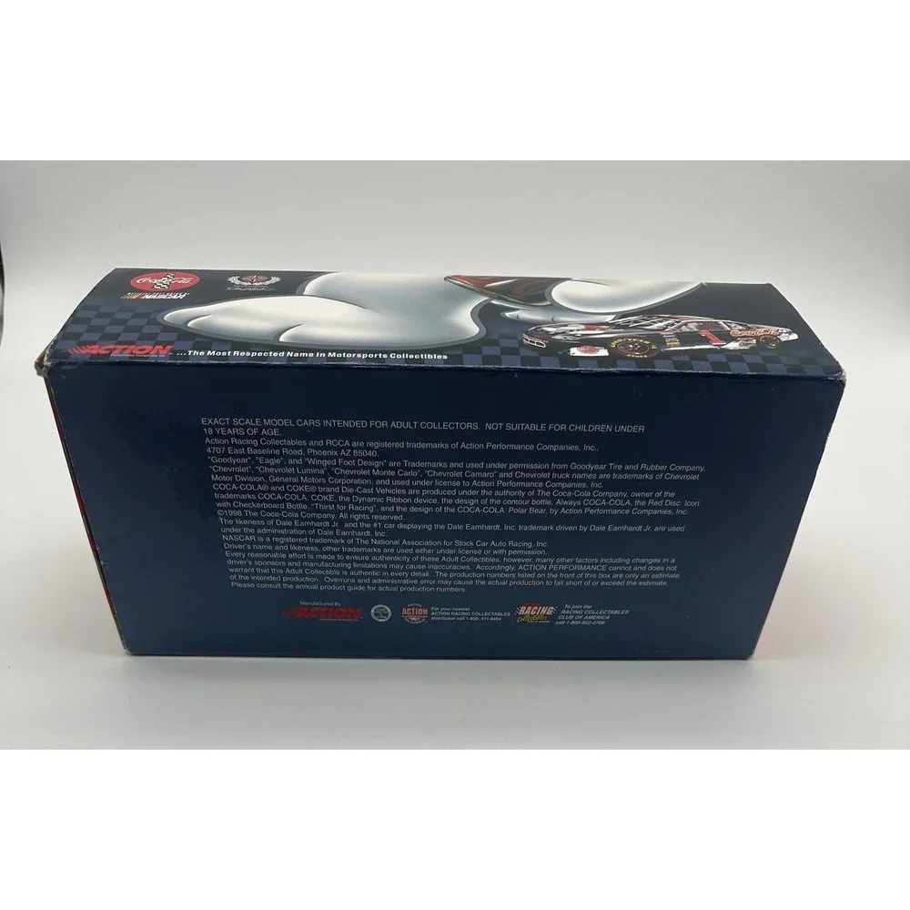 1998 ACTION DALE EARNHARDT JR #1 COCA-COLA POLAR BEAR 1/24 MONTE CARLO